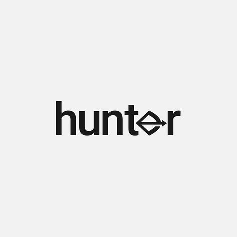 Typography Logo Inspiration, Hunter Logo, Typography Logo, English Words, Logo Inspiration, Typography, Logo Design, Tech Company Logos, Quick Saves