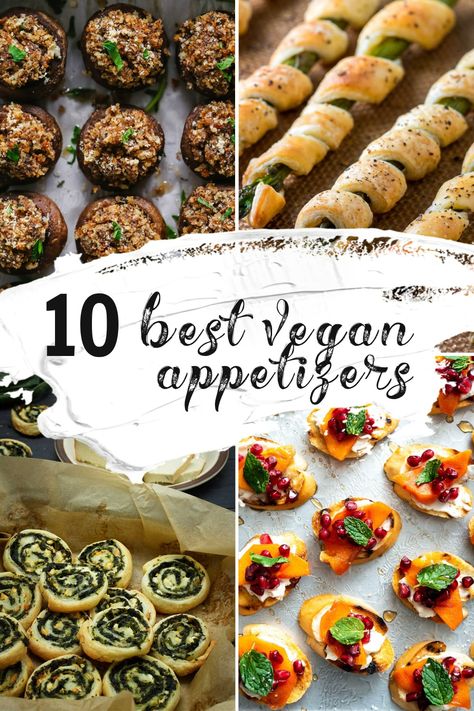 10 of the Best Vegan Thanksgiving Appetizers Thanksgiving Recipes Appetizers Vegetarian, Vegan Fall Recipes Appetizers, Plant Based Horderves, Vegan Bitesize Appetizers, Gluten Free And Vegan Appetizers, Non Dairy Thanksgiving Appetizers, Thanksgiving Appetizers Non Dairy, Vegan Hot Appetizers, Vegetarian Hors Doeuvres Appetizers