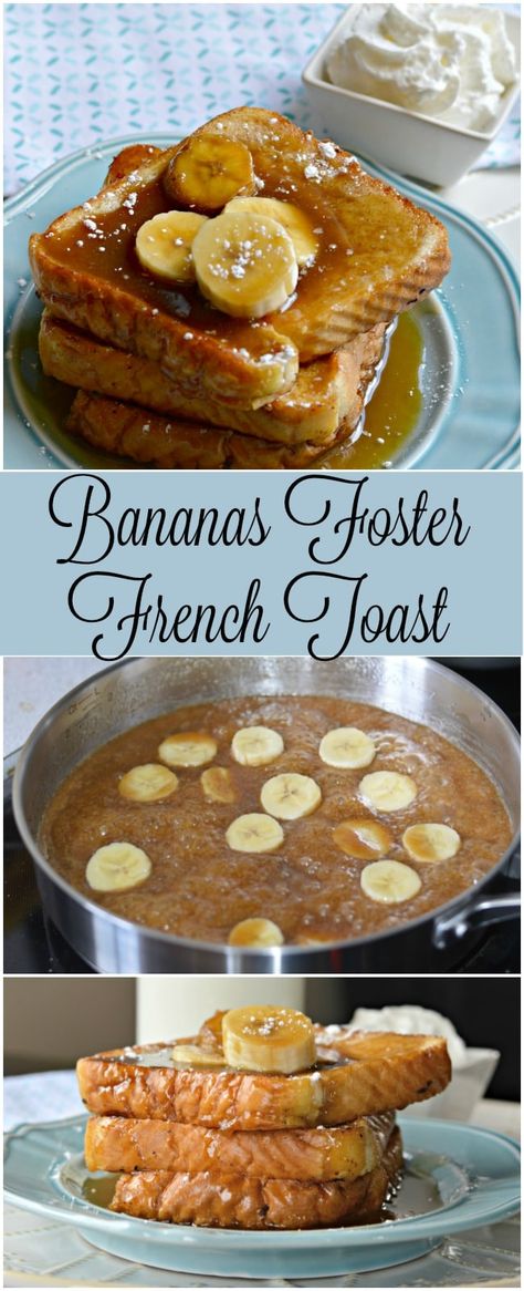 Wait until you try this version of Bananas Foster French Toast! Ever since I tried it for the first time last year, I have been obsessed. It is easy to make, and perfect for breakfast in bed! Divine Recipes, Breakfast French Toast, Cheese Steaks, Banana Foster, Bananas Foster French Toast, French Toast Breakfast, Easy Skillet, Philly Cheese, Breakfast Delicious