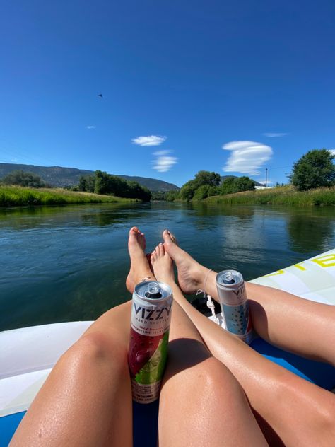 Floating The River Outfits Summer, River Float Trip, Floating Down The River, Country Photoshoot, Penticton Bc, River Bar, River Outfit, 2023 Mood, River Float