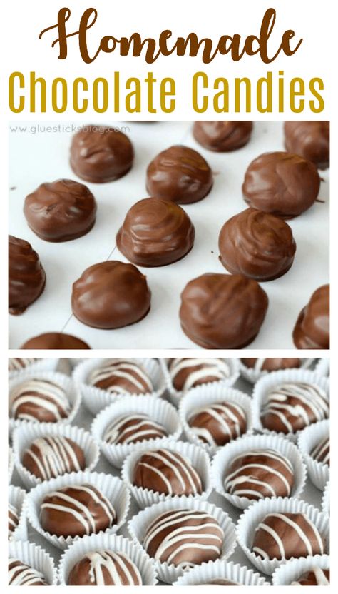 Diy Chocolate Candy, Chocolate Candies Homemade, Homemade Chocolate Candy, Make Your Own Chocolate, Peanut Butter Truffles, Chocolate Recipes Homemade, Chocolate Candy Recipes, Chocolate Peanut Butter Cups, Candy Truffles