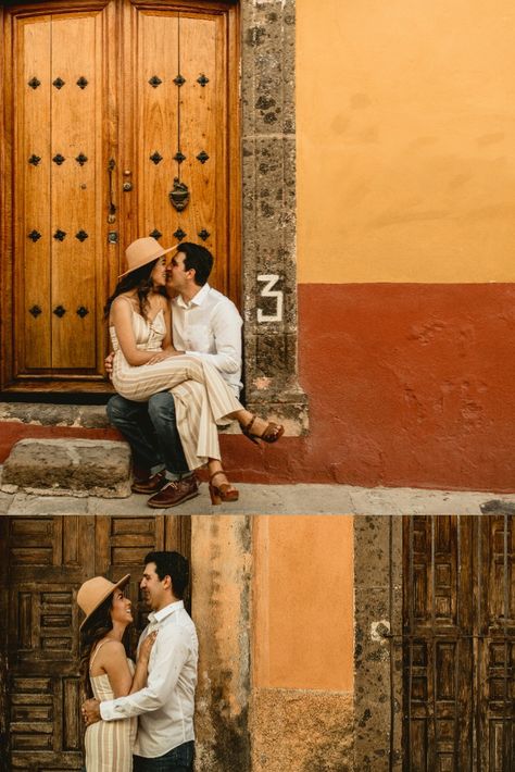 Engagement Photos Guanajuato, Guatemala Photoshoot, Guanajuato Wedding, Mexico Pictures, Destination Engagement Photos, Photoshoot Outfit Ideas, Creative Engagement Photo, Goals Couple, Outdoor Engagement Photos