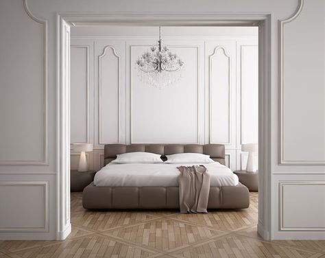 Minimal White Bedroom, Vintage Wood Floor, Manchester Tan, Wood Flooring Options, Design Ložnic, Revere Pewter, Port Royal, 아파트 인테리어, Parisian Apartment