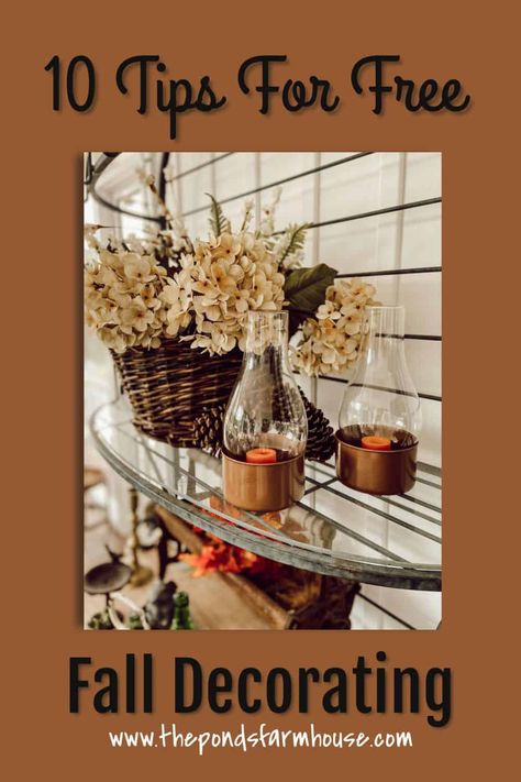 Centerpieces Fall Wedding, Fall Farmhouse Porch, Wedding Centerpieces Fall, Decorating With Nature, Coastal Bedroom Design, Urban Bedroom, Natures Bounty, Copper Spray Paint, Fun Plates