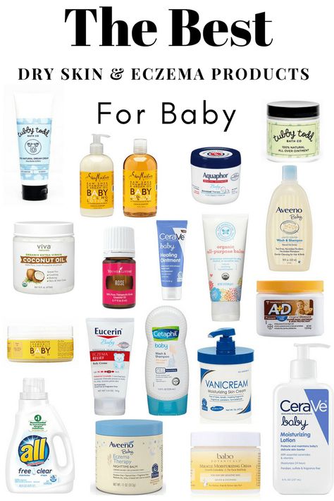 The Best Dry Skin And Eczema Baby Products - Showit Blog Best Baby Lotion, Baby Dry Skin, Dry Skin Remedies, Baby Lotion, Baby Skin Care, Skin Remedies, Baby Hacks, Baby Skin, Baby Products