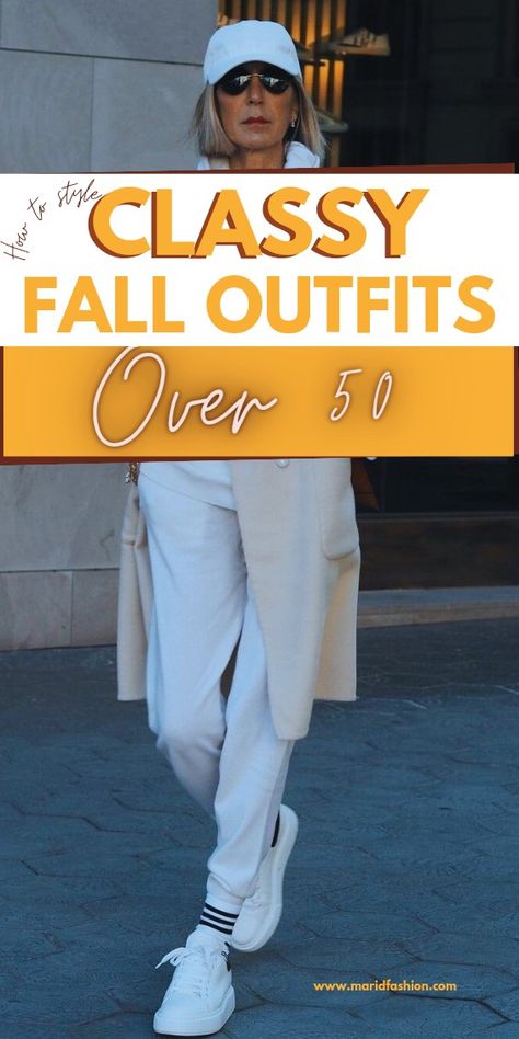 Check out the article and discover how you can wear classy fall outfits for women over 50. Find classy fall outfit ideas that you are gonna love to try. These are 15 ready to wear outfits for work. You can just copy and wear them. Or take a look at your wardrobe and find similar pieces to make similar outfits without buying anything new. Casual Reunion Outfit, Movie Outfit Ideas Casual, 50 Outfits Ideas, Casual Fashion Over 40, Casual Saturday Outfit, College Football Game Outfit, Fall Outfits For Women Over 50, Trending Fall Outfits, Reunion Outfit