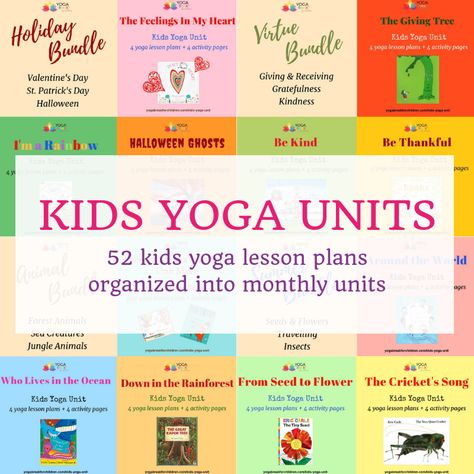 Kids Yoga Themes, Tap Ideas, Yoga Class Themes, Yoga Class Plan, Lesson Plan Organization, Kid Yoga, Kid Yoga Lesson Plans, Yoga Lesson Plans, Kids Yoga Classes