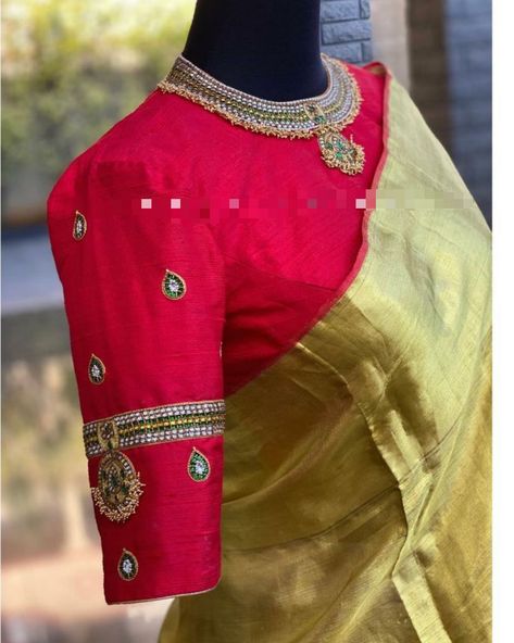 Blouse Maggam Work, Maggam Work Blouse, Cotton Blouse Design, Wedding Saree Blouse, Traditional Blouse Designs, New Saree Blouse Designs, Wedding Saree Blouse Designs, Latest Model Blouse Designs, Wedding Blouse Designs