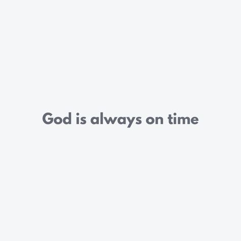 Don’t worry,⁠ God is always on time God Is Always On Time, Always On Time, Christian Apparel, Mini Tattoos, Christian Clothing, God Is, On Time, No Worries, Tattoos