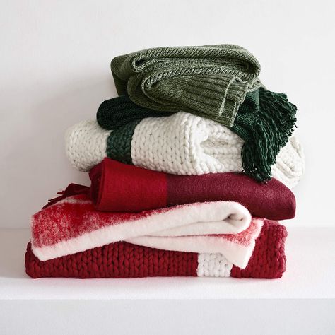 Tepi Red Christmas Throw Blanket 70"x55" + Reviews | Crate & Barrel Holiday Throw Blanket, Christmas Textiles, Red Throw Blanket, Chunky Knit Throw Blanket, Green Throw Blanket, Striped Throw Blanket, Christmas Throw Blanket, Holiday Throw, Red Throw