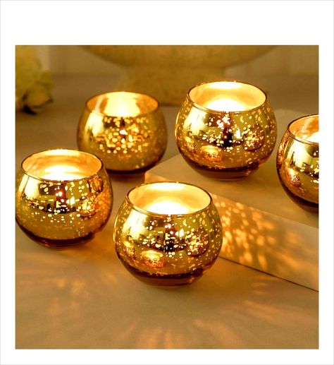 AINFAME HOLDERS TEALIGHT DECORATIONS CENTERPIECE Silver Votive Candles, Tea Lights Centerpieces, Gold Votive Candle Holders, Gold Votive Candles, Wedding Party Centerpieces, Mercury Glass Candle Holders, Mercury Glass Candles, Glass Tealight Candle Holders, Mercury Glass Votives