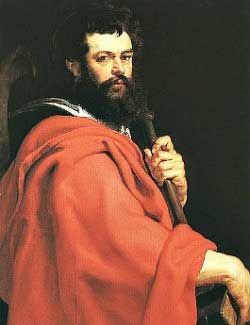 Sts. Philip and James (Feast: May 3) | Saints & Heroes | ANF Articles St James The Apostle, St James The Greater, Jan Van Eyck, Paul Rubens, Christian Traditions, Peter Paul Rubens, Baroque Art, Saint James, Oil Painting Reproductions