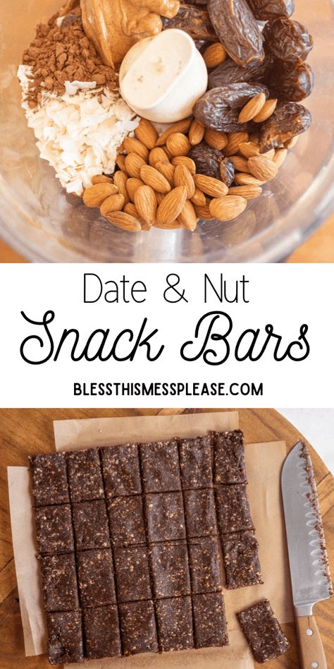 These Homemade Snack Bars are easy and taste amazing! They taste like Almond Joy bars and are perfect for school lunches or afternoon snacking. #snackbars #snacks Homemade Lara Bars, Healthy Snack Bar Recipes, Recipe With Almonds, Homemade Snack Bars, Lara Bars Recipe, Paleo Snack Recipes, Chia Yogurt, Snack Bar Recipes, Easy Homemade Snacks