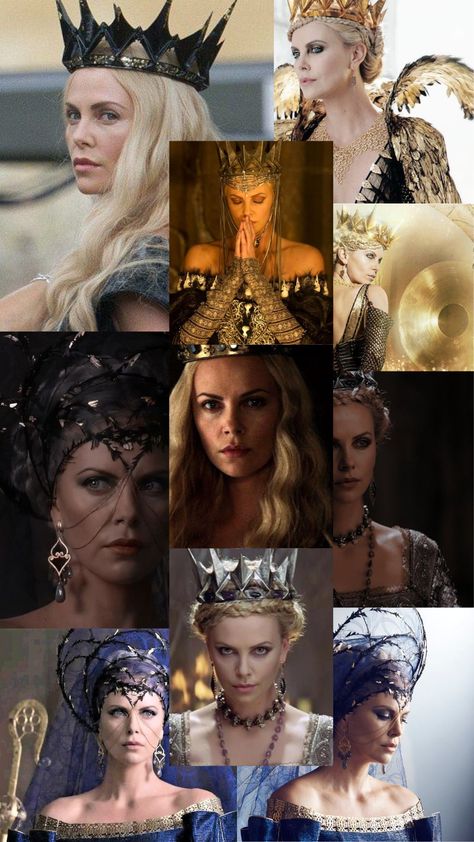 Reine Ravenne Queen Ravenna Aesthetic, Queen Ravenna Costume, Queen Freya, Ravenna Snow White, Westeros Fashion, Queen Ravenna, Snowwhite And The Huntsman, Game Of Thrones Outfits, Makeup Brush Uses