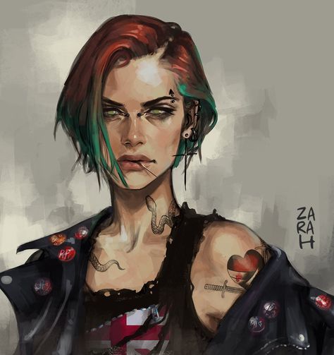 (1) Zara H on Twitter: "Harper, my former ghoul turned vampire hunter oc. https://t.co/qNtgmA1UsC" / Twitter Oc Portrait, Dnd Ocs, Vampire The Masquerade, Arte Cyberpunk, World Of Darkness, Vampire Hunter, Cyberpunk Character, Modern Fantasy, Cyberpunk Art