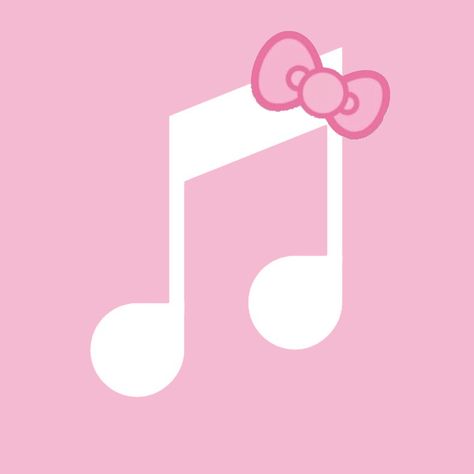 Hello Kitty Apple Music Icon, Apple Music Hello Kitty Icon, Pink App Icons Aesthetic Hello Kitty, Hello Kitty Photos App Icon, Hello Kitty Phone Icons, Hello Kitty Icons Pink, Pink Music Icon, Hello Kitty Icons For Apps, Sanrio App Icons