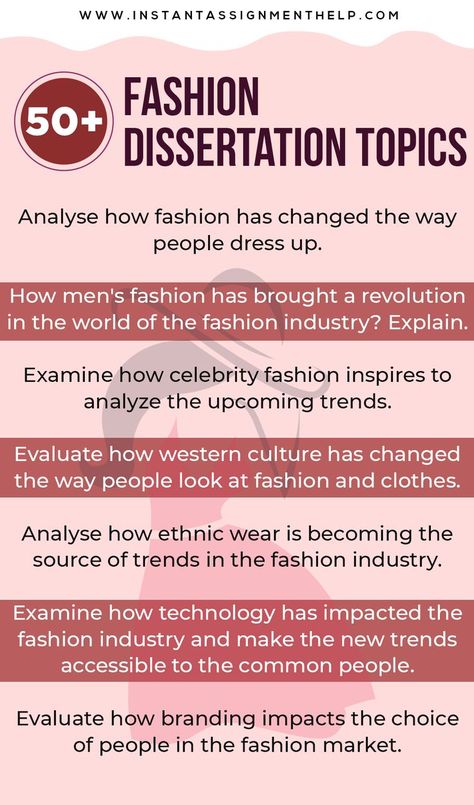 These are the top trending fashion dissertation topics that you can consider while choosing a dissertation topic. Visit the website to see more topics & get help in dissertation writing. Dissertation Writing Services, Paper Writer, Research Writing, Freelance Writing Jobs, Dissertation Writing, Term Paper, Myself Essay, Essay Writer, Academic Validation