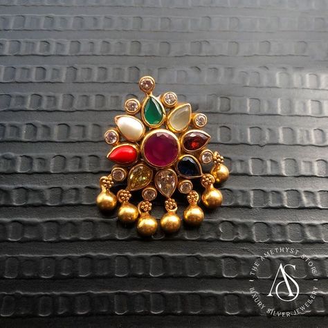 Navaratna Earrings, Navratan Jewellery, Navratna Pendant, Navratna Necklace, Navaratna Jewellery, Pendent Gold, Frozen Jewelry, Kerala Jewellery, Small Earrings Gold