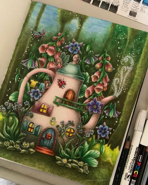 Instagram Botanicum Maria Trolle Coloring Book, Maria Trolle Flora, Botanicum Maria Trolle, Colourist Art, Maria Trolle Botanicum, Colorist Art, Joanna Basford Coloring, Manga Coloring Book, Joanna Basford