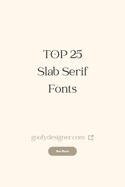 Find out the best slab serif fonts out there. Check out my article where you’ll find amazing font inspiration for slab serif fonts. #fonts #fontideas #fontinspiration #bestfonts #slabseriffonts #slabserif.#slabserif #fontlove #typography #designinspiration #graphicdesign #fontobsessed #seriffonts #fontcollection #pinterestfinds #fontaddict Slab Serif Font, Fonts Website, Types Of Fonts, Timeless Font, Font Ideas, My Top 3, Classic Fonts, Font Combinations, Website Logo