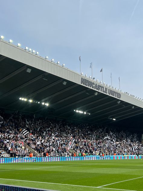 Premier League Aesthetic, Newcastle Stadium, English Football Stadiums, Stadium Photography, Newcastle Football, United Wallpaper, St James' Park, Football Love, Football Stadiums