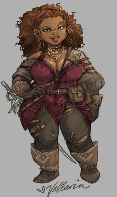 Swashbuckler Rogue, Dnd Halfling, Gnome Dnd, Halfling Rogue, Female Gnome, Pathfinder Character, Dungeons And Dragons Art, Comics Artist, Fantasy Races