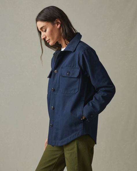 American Giant, Jackets Winter, Winter Vest, Spring Shirts, Military Discounts, Brushed Cotton, Navy Color, American Made, Outerwear Women