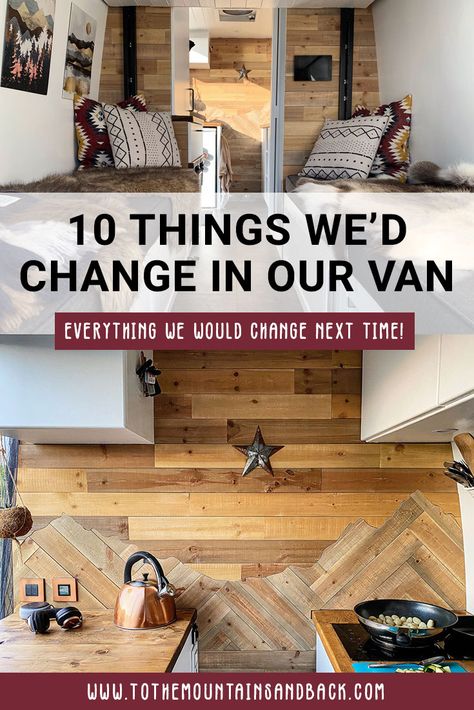 10 Things We'd Change About Our Van Build - To the Mountains and Back Van Build Blueprint, Custom Van Build, Budget Camper Van, Van Closet Ideas, Van Life Floor Plans, Simple Van Build Ideas, Van Life Build, Van Conversion Ideas Layout Floor Plans, Van Build Interior