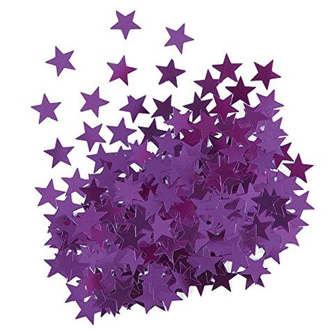 Metallic Purple Star Confetti Unique https://smile.amazon.com/dp/B00JMXAZVU/ref=cm_sw_r_pi_dp_x_KLT4ybQTZEZ49 Purple Confetti, Purple Star, Star Confetti, Silver Balloon, Purple Party, Purple Decor, Pink Foil, Balloon Banner, Red Balloon