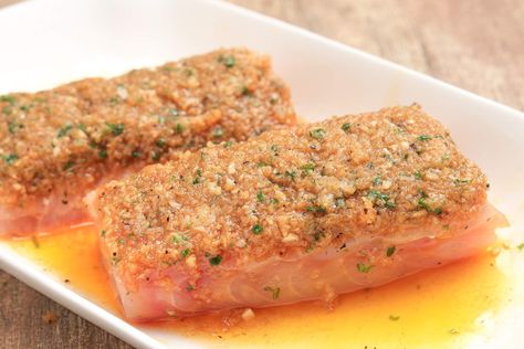 Baked Red Snapper With Garlic and Herbs Recipe Red Snapper Fillet Recipes, Snapper Fillet Recipes, Fish Recipes Trout, Snapper Recipes Baked, Baked Red Snapper, Cardomom Recipes, Fillet Recipes, Red Snapper Fillet, Red Snapper Recipes