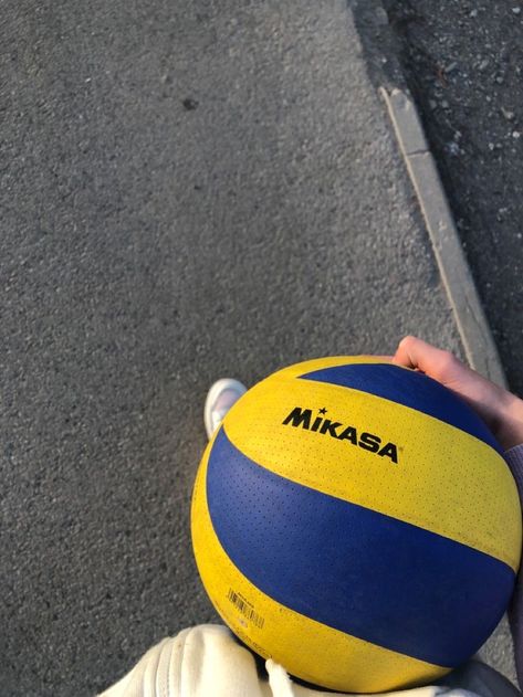 Volleyball Ball, The Court, Volleyball, Yellow, Blue