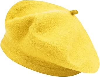 Mustard Yellow:  trending for fall 24 Yellow Casual Hats For Cold Weather, Yellow Winter Hat For Cold Weather, Cute Yellow Winter Hat, Yellow Brimmed Winter Hat, Affordable Yellow Beanie Cap, French Beret Hat, Beret Cap, Berets Cap, French Beret