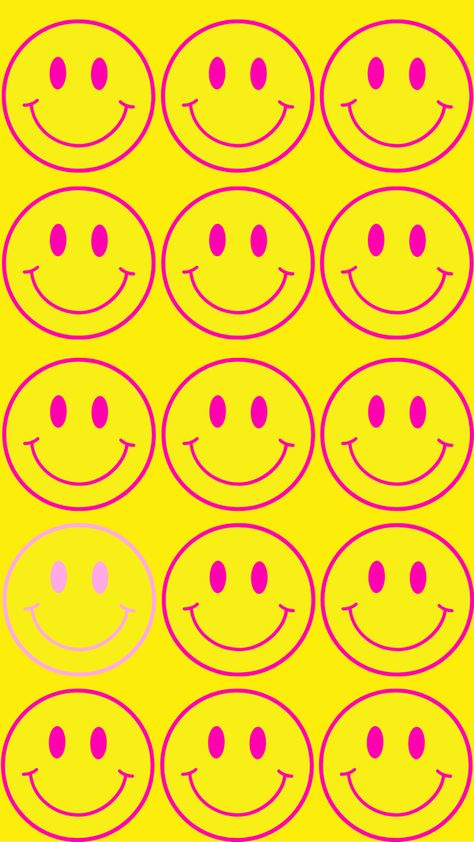 Smiley Graphic, Smiley Graphic Design, Happy Face Background, Yellow Preppy Wallpaper, Smiley Face Graphic, Smiley Faces Aesthetic, Cute Smiley Face, Yellow Smiley Face, Jelly Wallpaper