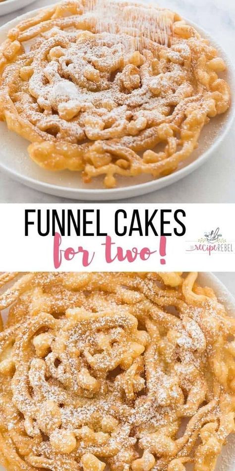 Funnel Cake Recipe Easy, Funnel Cake Bites, Funnel Cake Fries, Homemade Funnel Cake, Chocolate Chip Cheesecake Bars, Funnel Cake Recipe, Cake Calories, Funnel Cakes, Funnel Cake