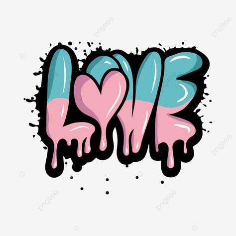 typography graffiti love letters vector typography graffiti love png Love Graffiti Art Words, Typography Graffiti, Vector Letters, Love Graffiti, Vector Typography, Graffiti Words, Graffiti Writing, Letter Vector, Simple Canvas Paintings