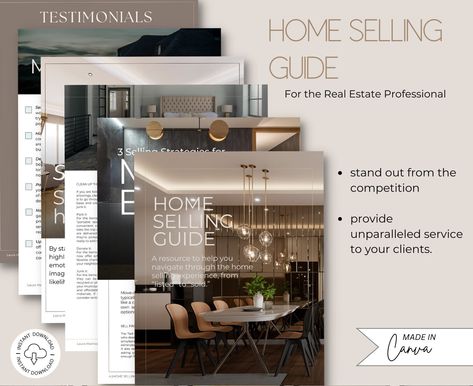 Listing Packet Real Estate, Real Estate Listing Presentation Packet, Buyer Packet Real Estate, Buyers Guide Real Estate, Canva Real Estate, Listing Presentation Real Estate, Sellers Guide Real Estate, Real Estate Guide, Luxury Real Estate Agent