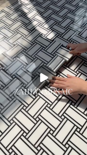 Zaijian Mosaic on Instagram: "Classic black and white ⚪️⚫️
-
-
-
#zaijianmosaic
#mosaic
#art
#glass
#design
#bathroom
#mosaicart
#marble
#interiordesign
#interiors
#bathroomdesign
#decor
#dreamhome
#lifestyle
#tile
#marblemosaic
#floor
#floordesign
#livingroom
#tiledesign
#luxuryliving
#dreamhome
#hongkongdesign
#waterjetmosaic
#muranoglass
#backsplash
#floortiles
#tilework
#kitchen
#house" Design Bathroom, Tile Work, Marble Mosaic, Water Jet, Floor Design, Tile Design, Glass Design, Mosaic Art, Murano Glass