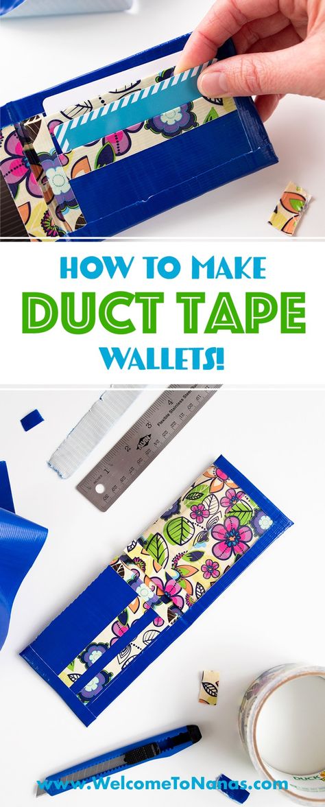 Duct Tape Wallets, Duck Tape Projects, Duck Tape Wallet, Duct Tape Projects, Duct Tape Flowers, Duct Tape Wallet, Tape Ideas, Duct Tape Crafts, Presents Ideas