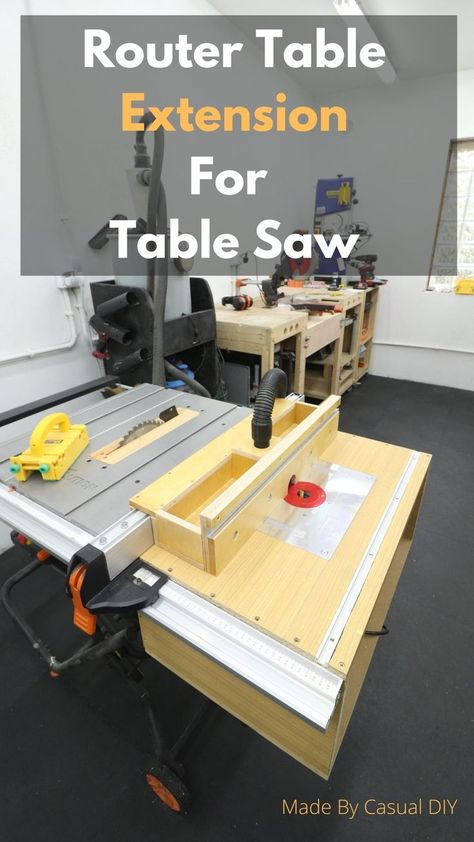 Table Saw Cabinet, Making A Router Table, Table Saw Table, Table Saw Extension, Home Made Table Saw, Small Router, Router Table Plans, Router Table Fence, Saw Table