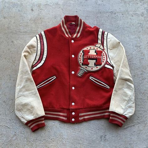 @fadedselection shared a photo on Instagram: “Vintage 50s Red Butwin Letterman Varsity Jacket $130 Sold‼️ Really hoping to send this to a good home so currently offering a $20 discount…” • Nov 4, 2020 at 10:34pm UTC 50s Varsity Jacket, Varsity Jacket Vintage, Tori Aesthetic, 80s Varsity Jacket, Hackett's Quarry, 50s Jacket, Vintage Varsity Jacket, Black Flare Jeans, Man Clothes