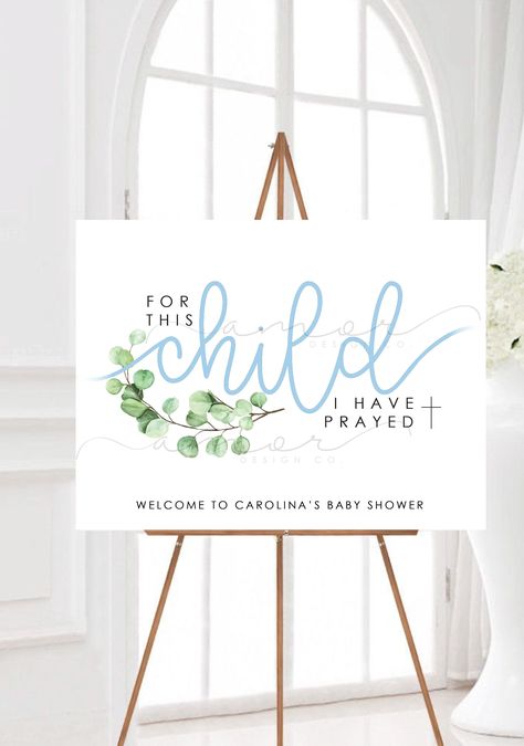 Minimalist Christian Leaf Baby Shower Welcome Sign, For this Child I have Prayed Sign, Modern Christian Baby Shower, Baptism Welcome Sign, 1 samuel 1 27 Simple Baby Shower Welcome Sign, For This Child We Have Prayed Baby Shower Theme, Bible Themed Baby Shower Ideas, Christian Themed Baby Shower Ideas, Religious Baby Shower Ideas, Miracle Baby Shower Theme, Christian Baby Shower Ideas, Christian Baby Shower Themes, Christian Baby Shower