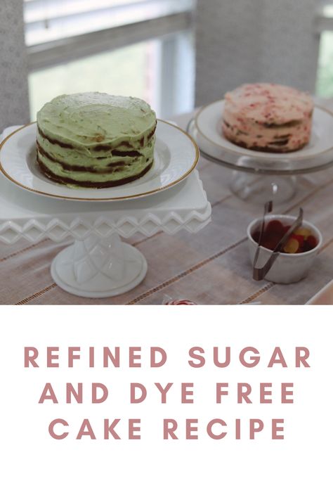 Refined Sugar and Dye Free First Birthday Cake Dye Free Cake, Low Sugar Cakes, Easy Birthday Cake Recipes, Twin Birthday Party, Refined Sugar Free Desserts, Easy Birthday Cake, Smash Cake Recipes, Almond Smoothie, Clean Dessert