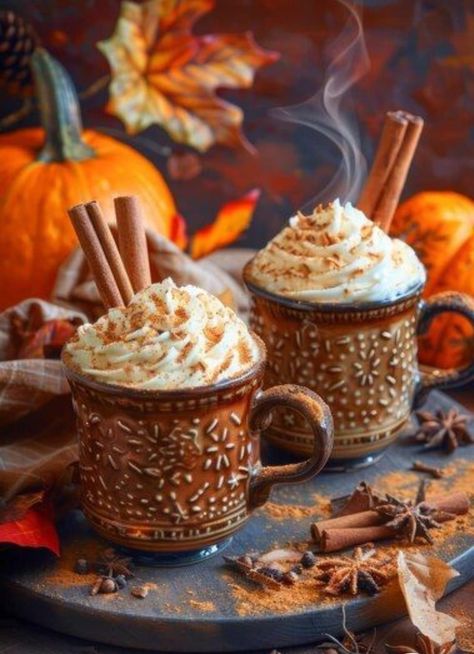 Fall Coffee Photoshoot, Autumn Mug Aesthetic, Halloween Drink Photography, Fall Aesthetic Kitchen, Autumn Cafe Aesthetic, Cozy Fall Aesthetic Home, Cute Coffee Pictures, Fall Coffee Photography, Coffee Autumn Aesthetic