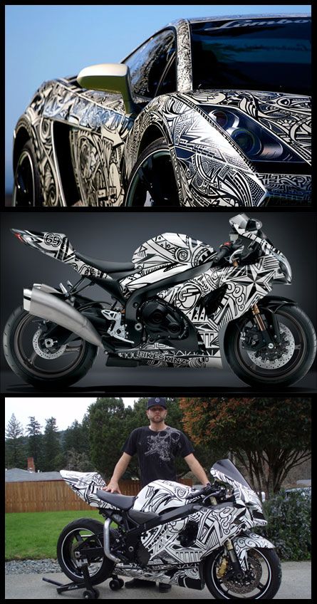 Motorcycle Vinyl Wrap Ideas, Motorcycle Wraps Ideas, Motorcycle Wrap, Volkswagen Type 3, Car Interior Diy, Vehicle Signage, Car Paint Jobs, Boat Wraps, Motorcycle Paint Jobs