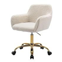 Girl Home Office, Gold Desk Chair, Vanity Makeup Rooms, Cute Desk Chair, Desk Chair Comfy, Elegant Home Office, Chair Comfy, Office Armchair, Makeup Chair