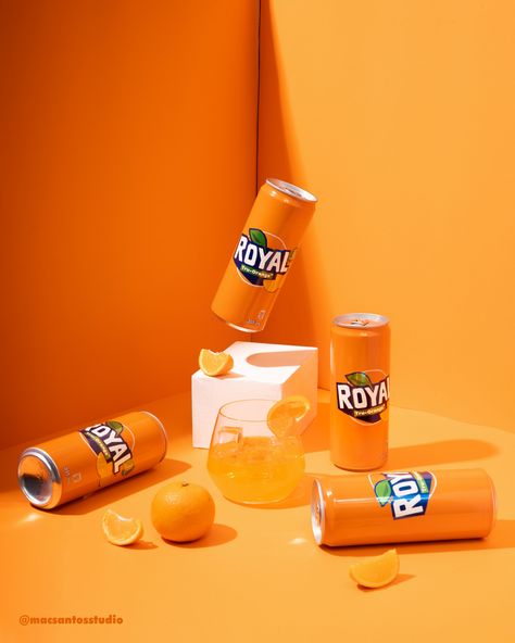 Canned Drink Product Photography, Product Drink Photography, Canned Food Photography, Can Drink Product Photography, Drink Can Photography, Orange Product Photography, Drinks Product Photography, Can Photography Drink, Canned Drink Photography