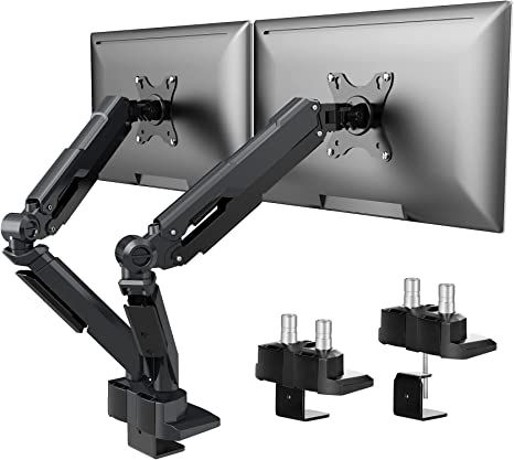 Double Computer Desk, Dual Monitor Desk, Desk Monitor, Dual Monitor Arms, Monitor Desk, Dual Monitor Stand, Comfortable Workspace, Vesa Mount, Monitor Arm