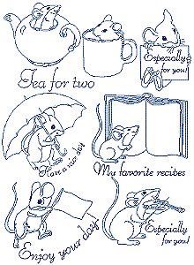 Merry Mice Redwork Set Vintage Embroidery Transfers, Advanced Embroidery, Embroidery Sampler, Redwork Embroidery, Pola Sulam, Embroidery Transfers, Embroidery Patterns Vintage, Animal Embroidery, Embroidery Patterns Free