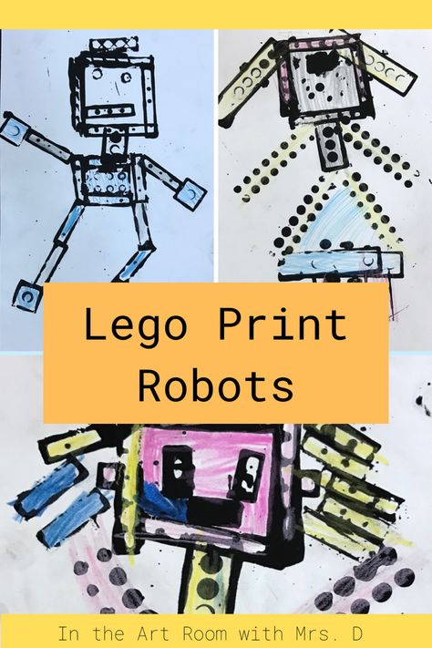 Lego Painting Ideas, Lego Print Making, Lego Printmaking, Lego Art Project, Valentines Art Lessons, Steam Activities Elementary, Printmaking Lessons, Lego Painting, Steam Night