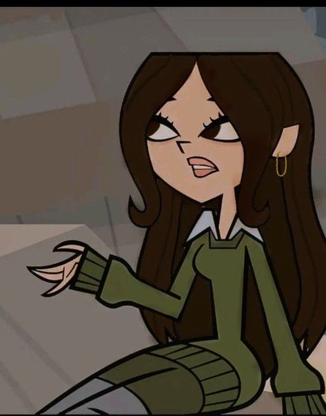 Cartoon Girl, A Cartoon, Brown Hair, Hair